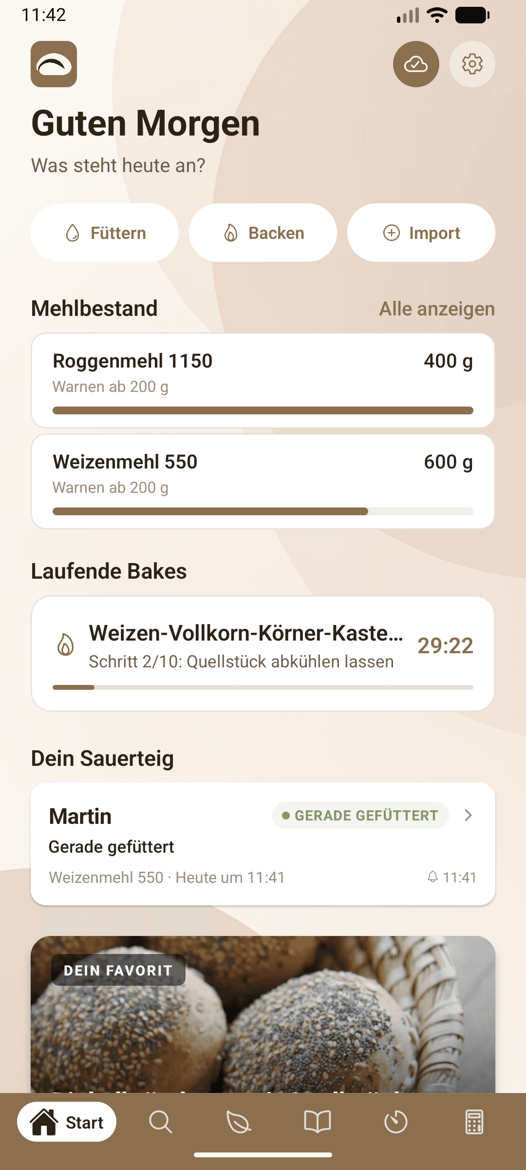 proofit Starter-Tracking-Screen